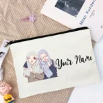 PERSONALIZED BAG Canvas Pouch Ladies Coin Holders & Purses Custom with Name Gift for Her - Image 6