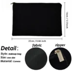 PERSONALIZED BAG Canvas Pouch Ladies Coin Holders & Purses Custom with Name Gift for Her - Image 7