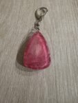 Rose Pink Mini Teardrop Resin Keychain
