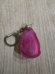 Magenta Mini Teardrop Resin Keychain